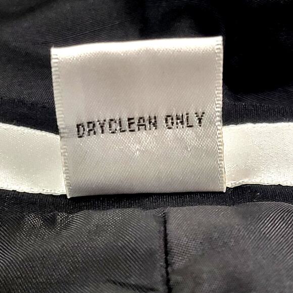 Vintage S.L.B. Woman Silk Black Pants Size 2X - Picture 5 of 7